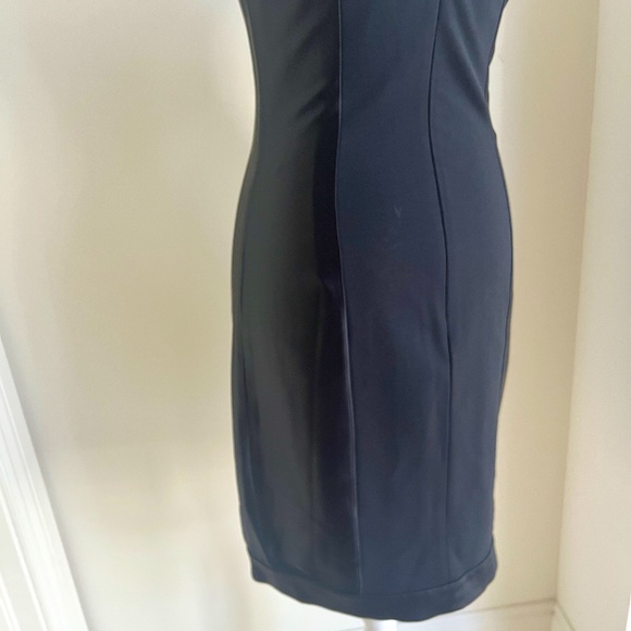 Halston Heritage Sleeveless Stretch Black Cocktail Dress Size S - Picture 7 of 7